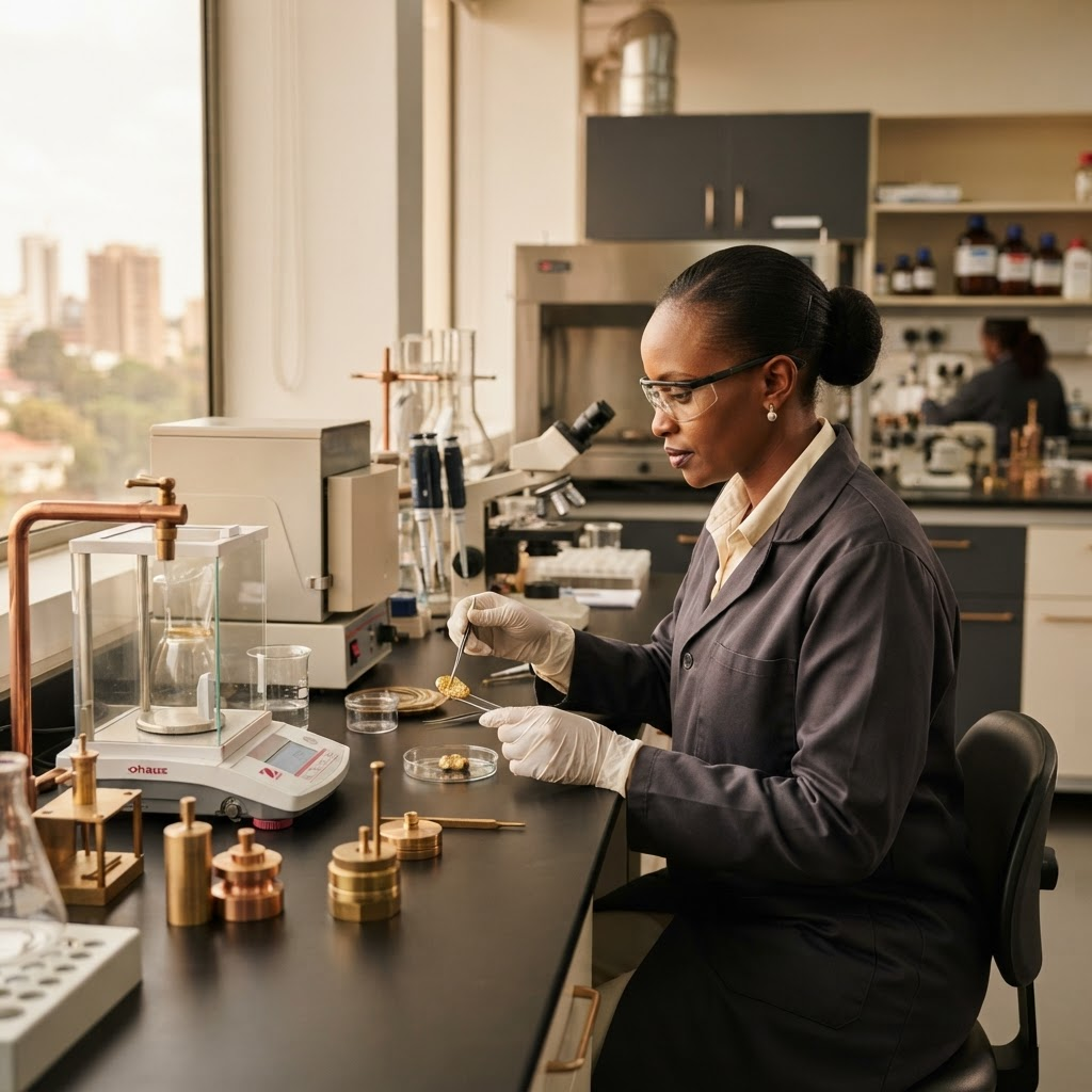 Gold assay laboratory in Nairobi